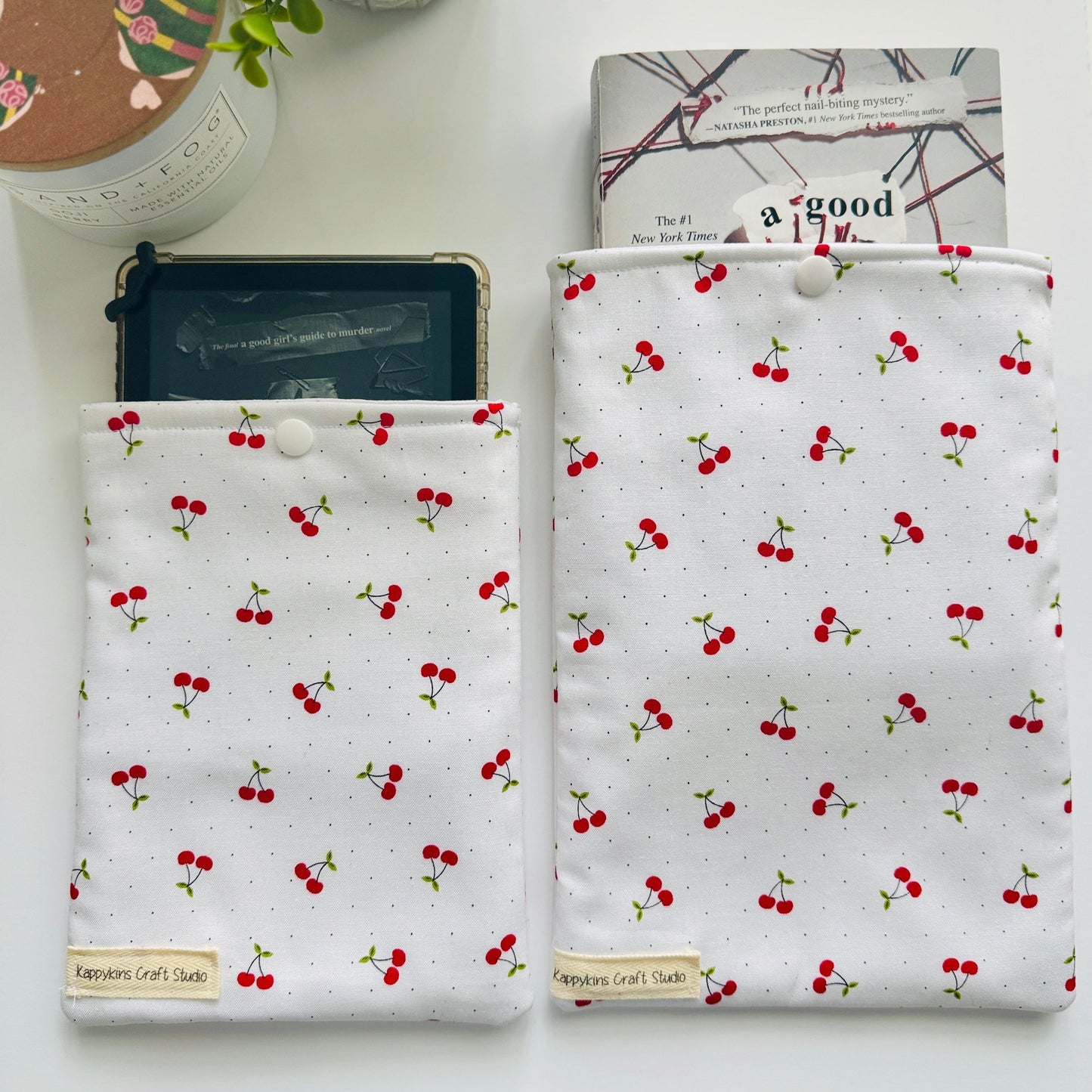 Kindle & Book Sleeve - Cherry