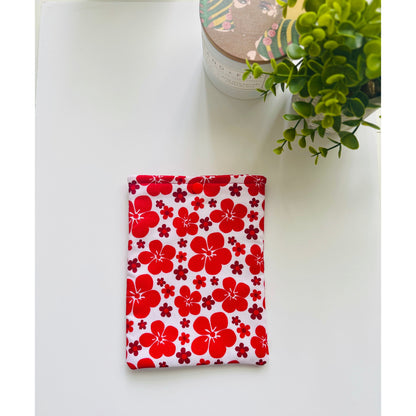 Kindle & Book Sleeve - Red Floral