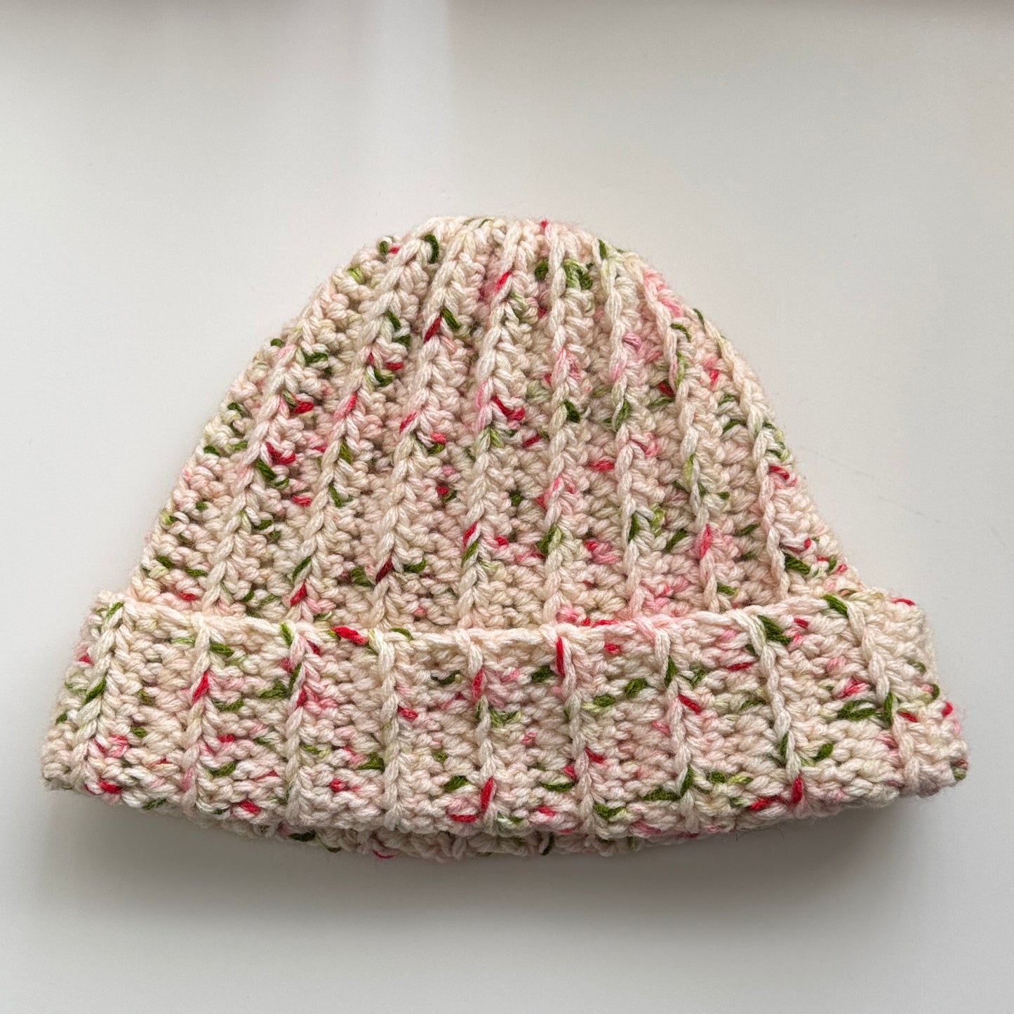 Crochet Ribbed Chunky Beanie - Mistletoe